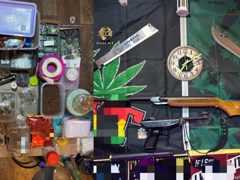 Percheziții în patru județe pentru destructurarea unei rețele de trafic de droguri