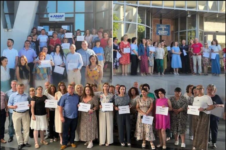 Angajații Apelor Române protestează pentru drepturi și siguranța locurilor de muncă