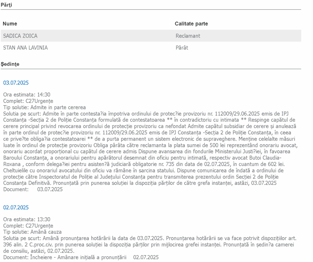 captura judecatoria cta