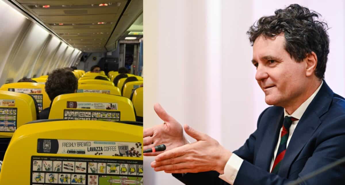 Nicușor Dan surprins într-un avion low-cost în drum spre Milano alături de fiica sa