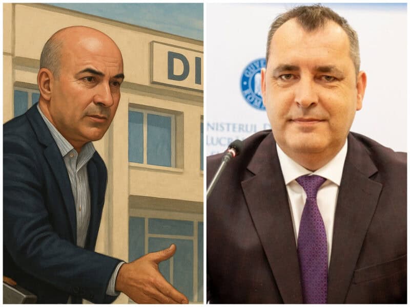 Bărbat în costum discutând, imagine oficială în cadrul evenimentelor Ora de Tulcea.