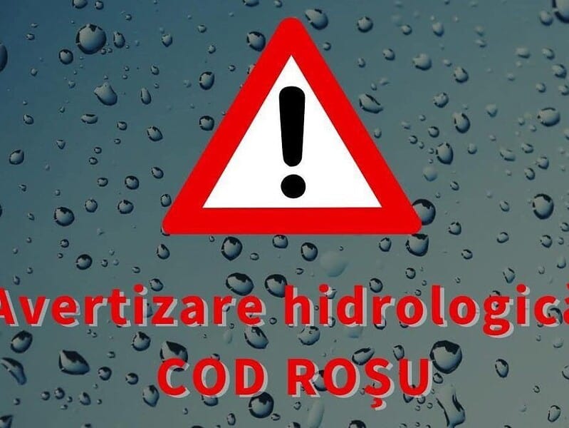 Avertizare hidrologica Cod ROSU