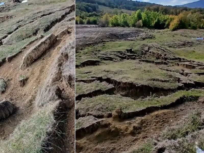 Șantierul autostrăzii Sibiu-Pitești amenință să provoace dezastru natural în comuna Perișani