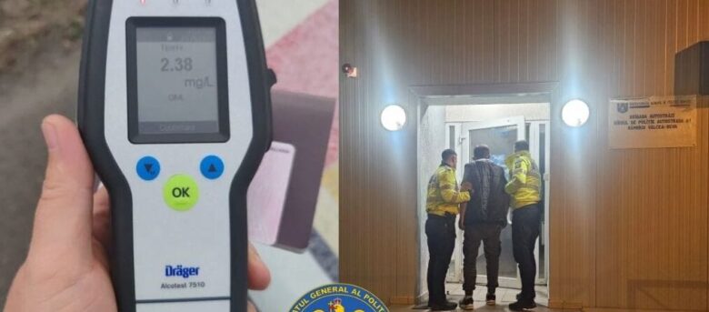 Șofer prins cu alcoolemie record pe autostrada A1 și reținut pentru 24 de ore