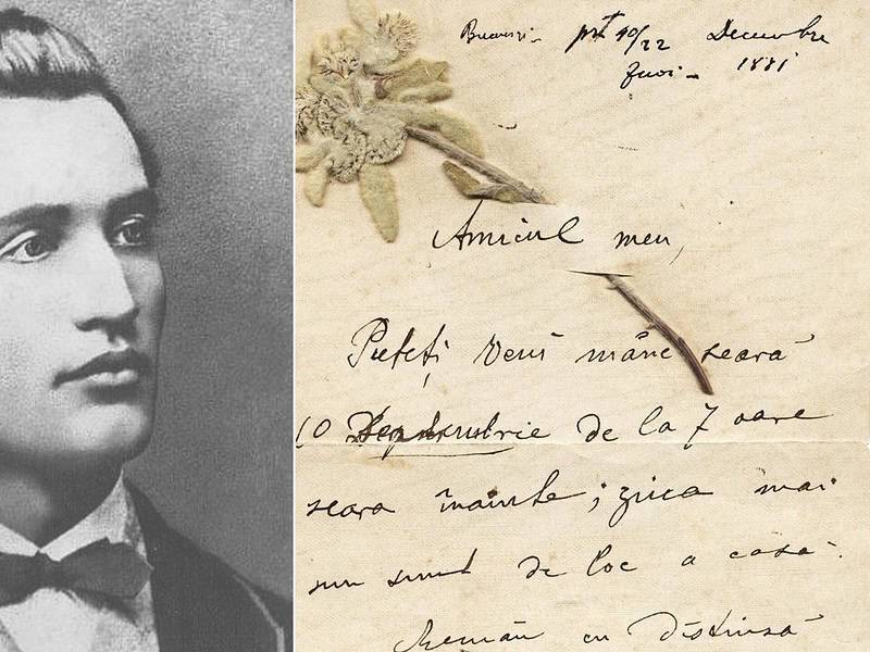 Statul român achiziționează scrisori originale între Eminescu și Micle pentru 1,2 milioane de euro
