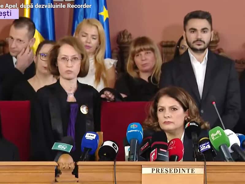 Judecătoarea Raluca Moroșanu susține investigația Recorder în fața colegilor și presei