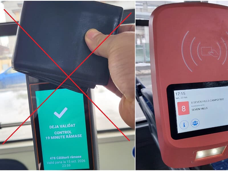 Plata cu cardul bancar direct în autobuz, introdusă la Tulcea: validatoarele acceptă contactless. ATENȚIE cum validezi! / foto