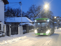 Schimbări importante în transportul public din Tulcea: Trasee deviate din cauza ninsorii / foto