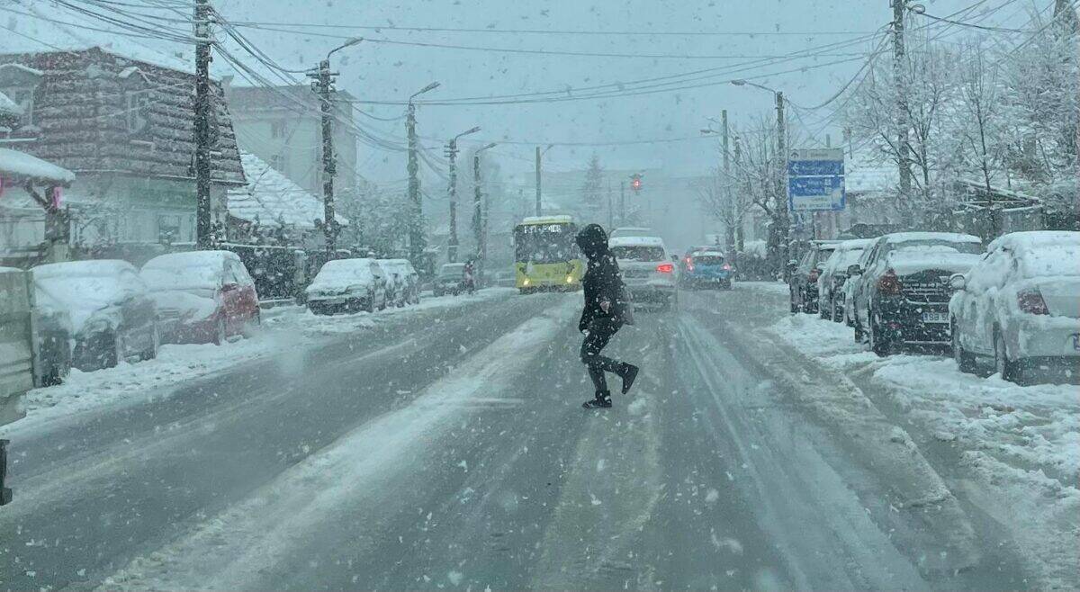 Cod galben de ninsori viscolite emis pentru județul Sibiu și sud-estul Transilvaniei