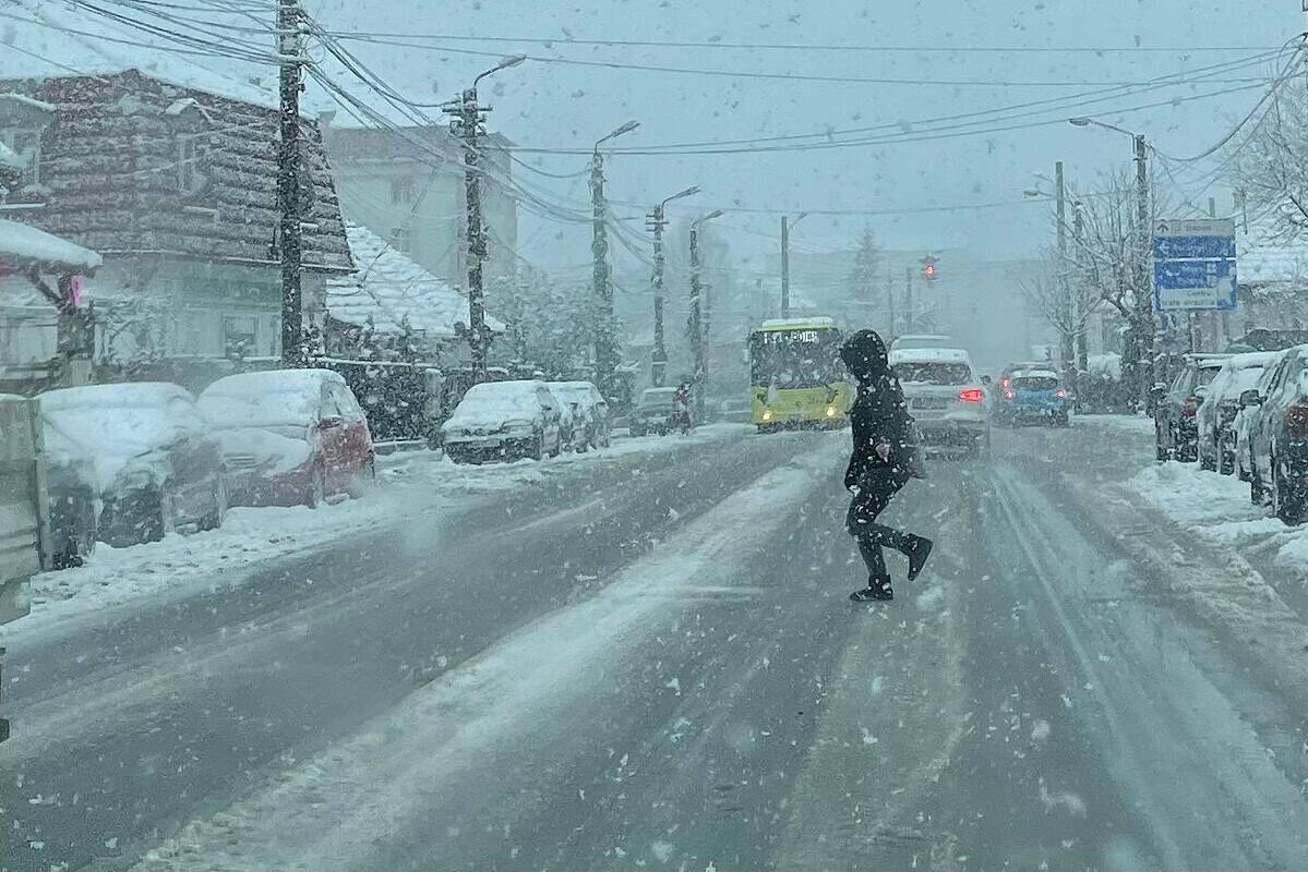 Cod galben de ninsori viscolite emis pentru județul Sibiu și sud-estul Transilvaniei