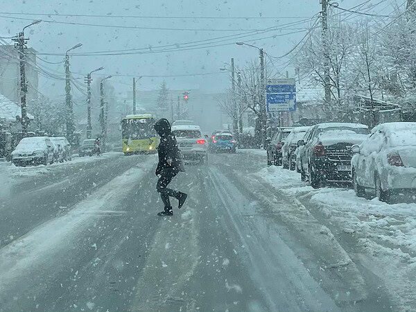 Cod galben de ninsori viscolite emis pentru județul Sibiu și sud-estul Transilvaniei