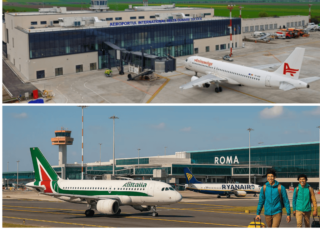 De ce plătește CJ Tulcea zborurile spre Roma din iulie și de ce au picat cursele spre Antalya