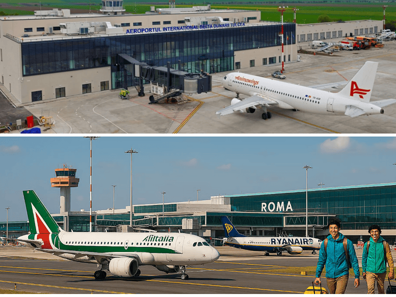 De ce plătește CJ Tulcea zborurile spre Roma din iulie și de ce au picat cursele spre Antalya