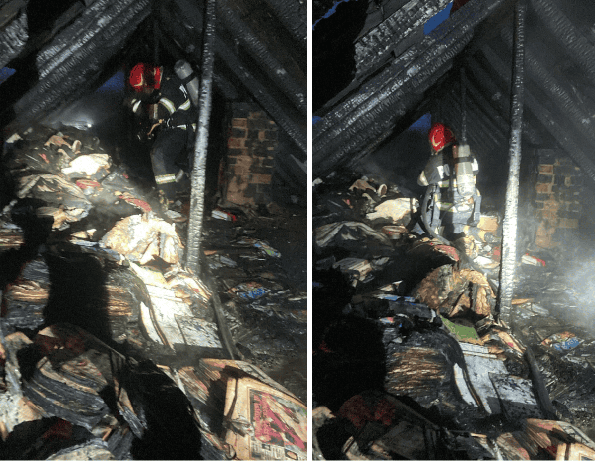 colaj incendiu Macin