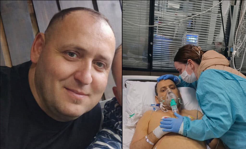 După o cursă contracronometru și 12 ore în sala de operație, transplantul de ficat al lui Ionuț a reușit. Trei copilași îl așteaptă acasă / foto