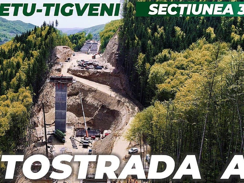 Imagini spectaculoase de pe șantierul autostrăzii Sibiu–Pitești: cum arată acum cea mai grea secțiune