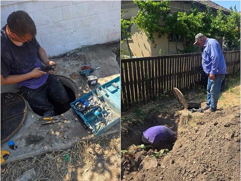 Lucrările la rețeaua de apă din Cataloi continuă. Gospodăriile, racordate la noul sistem de distribuție / foto