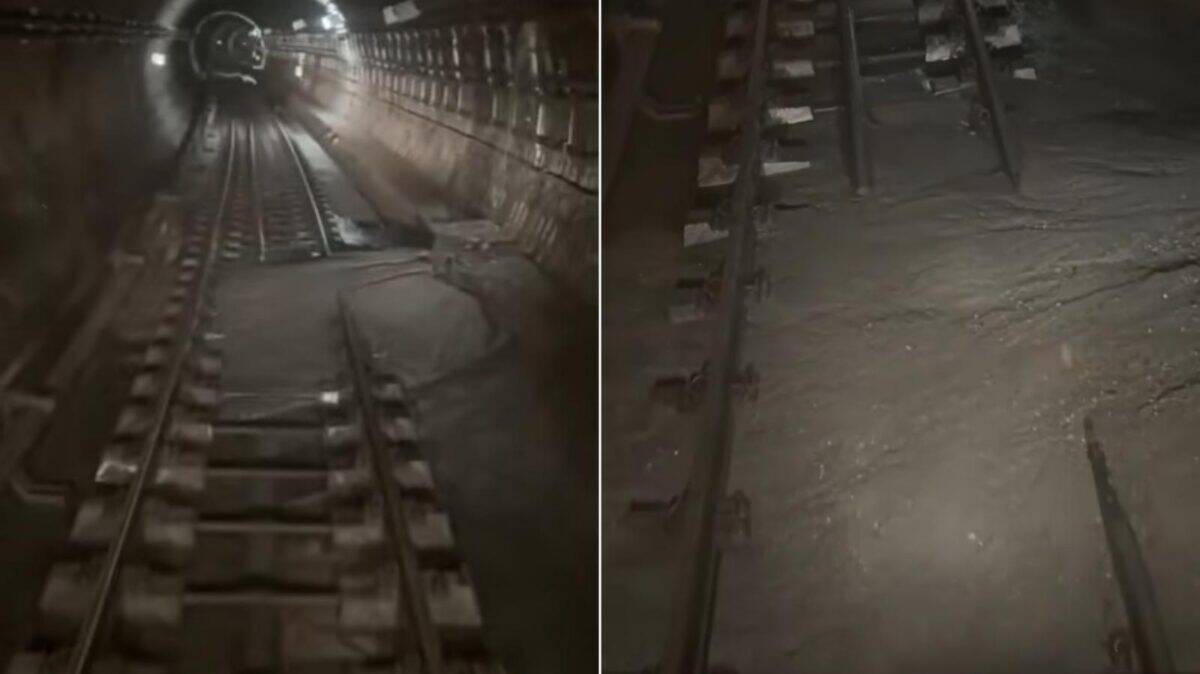 Prăbușire de tunel și infiltrații de apă pe Magistrala 4 a metrouului din București