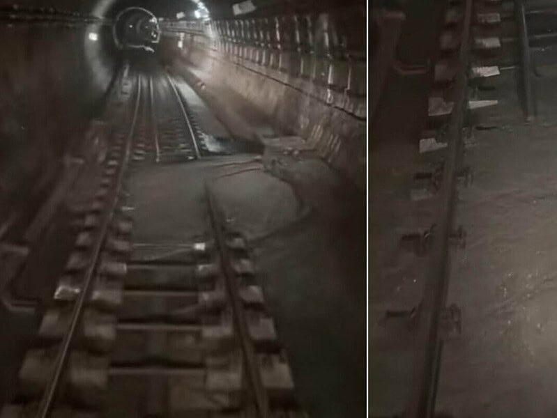 Prăbușire de tunel și infiltrații de apă pe Magistrala 4 a metrouului din București
