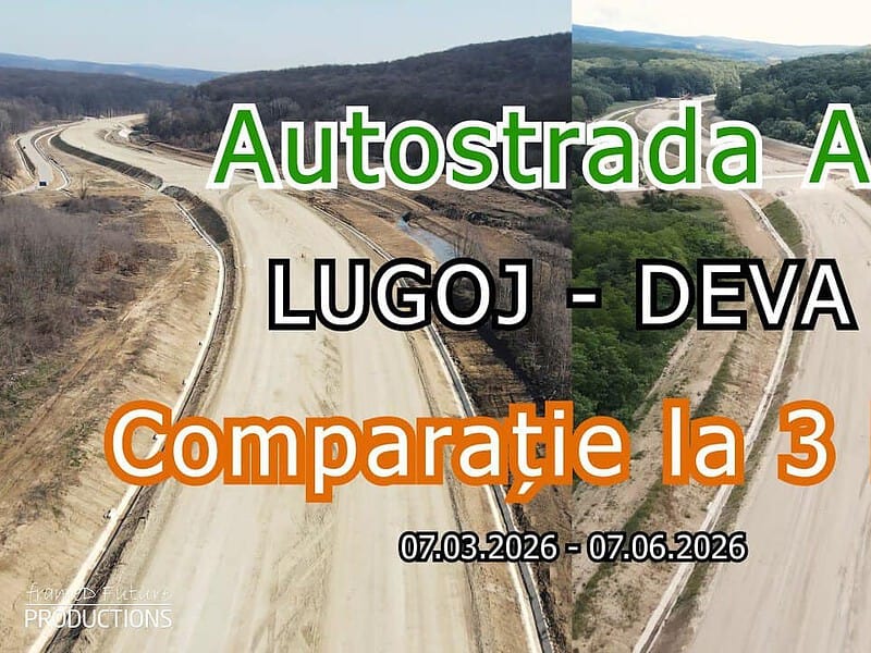 Noi imagini de pe A1 Lugoj–Deva: se lucrează intens la tunelurile pentru urși / video