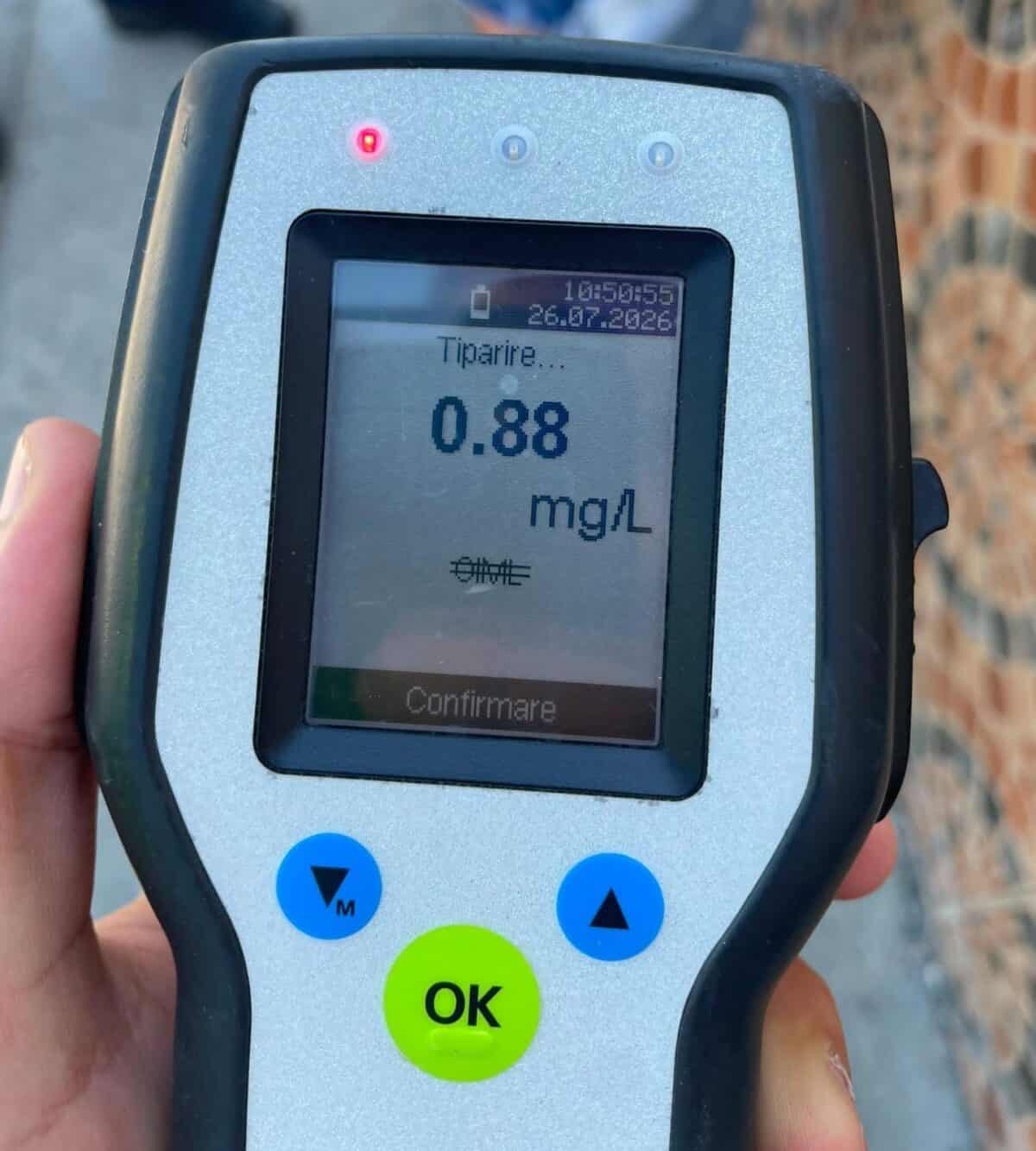 Șofer prins băut la volan, în plină dimineață, la Babadag: 0,88 mg/l