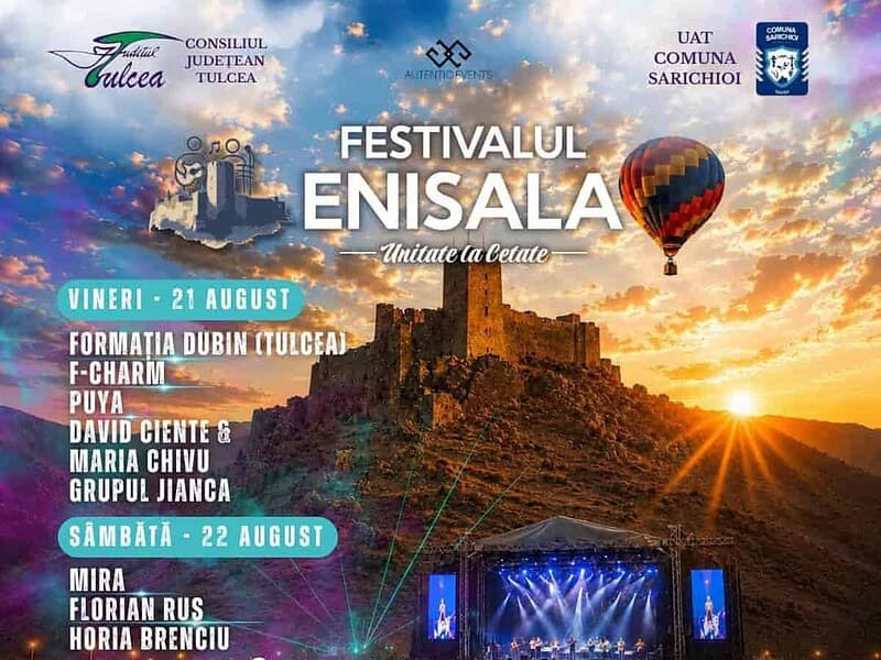 Enisala aprinde vara: Brenciu, Mira și Puya, două seri cu intrare liberă