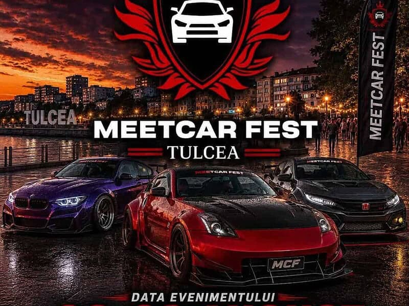 Faleza Tulcei intră în tură: MeetCar FEST aduce bolizi pe 22 și 23 august