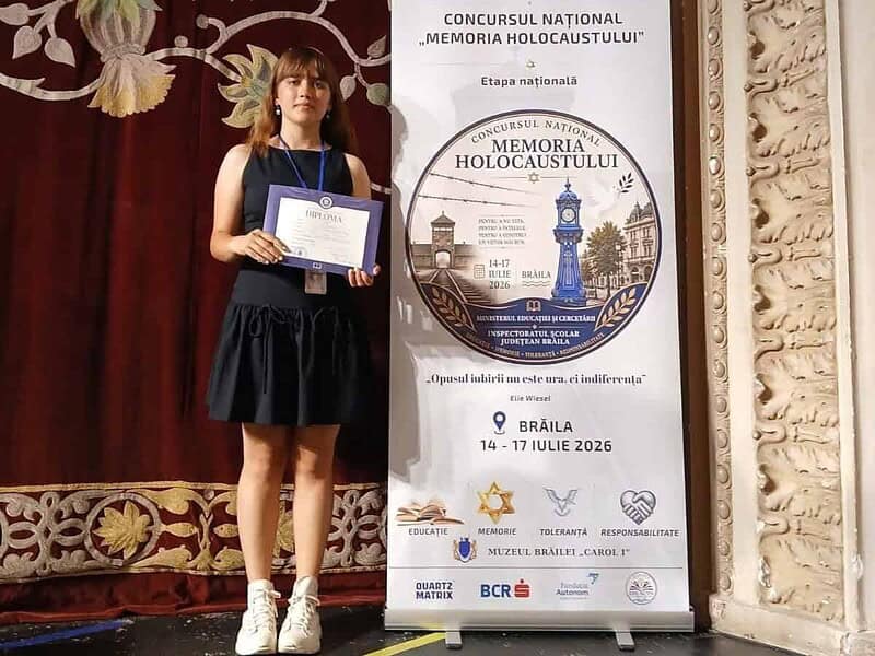 Emilia Vasile, 97 de puncte și locul I pentru Tulcea la „Memoria Holocaustului”