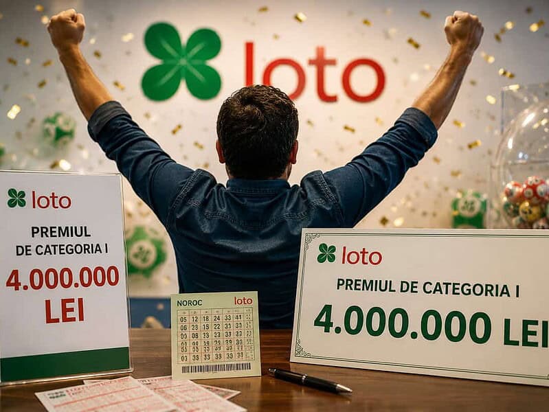 Un român a câștigat peste 4 milioane de lei la Loto, biletul jucat în Covasna
