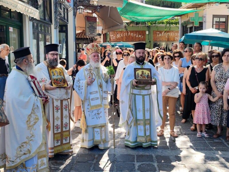 Episcopul Tulcii a slujit în Grecia, la marele praznic al Schimbării la Față / foto