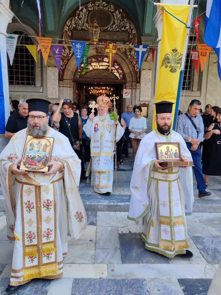 Episcopul Tulcii a slujit în Grecia, la marele praznic al Schimbării la Față / foto