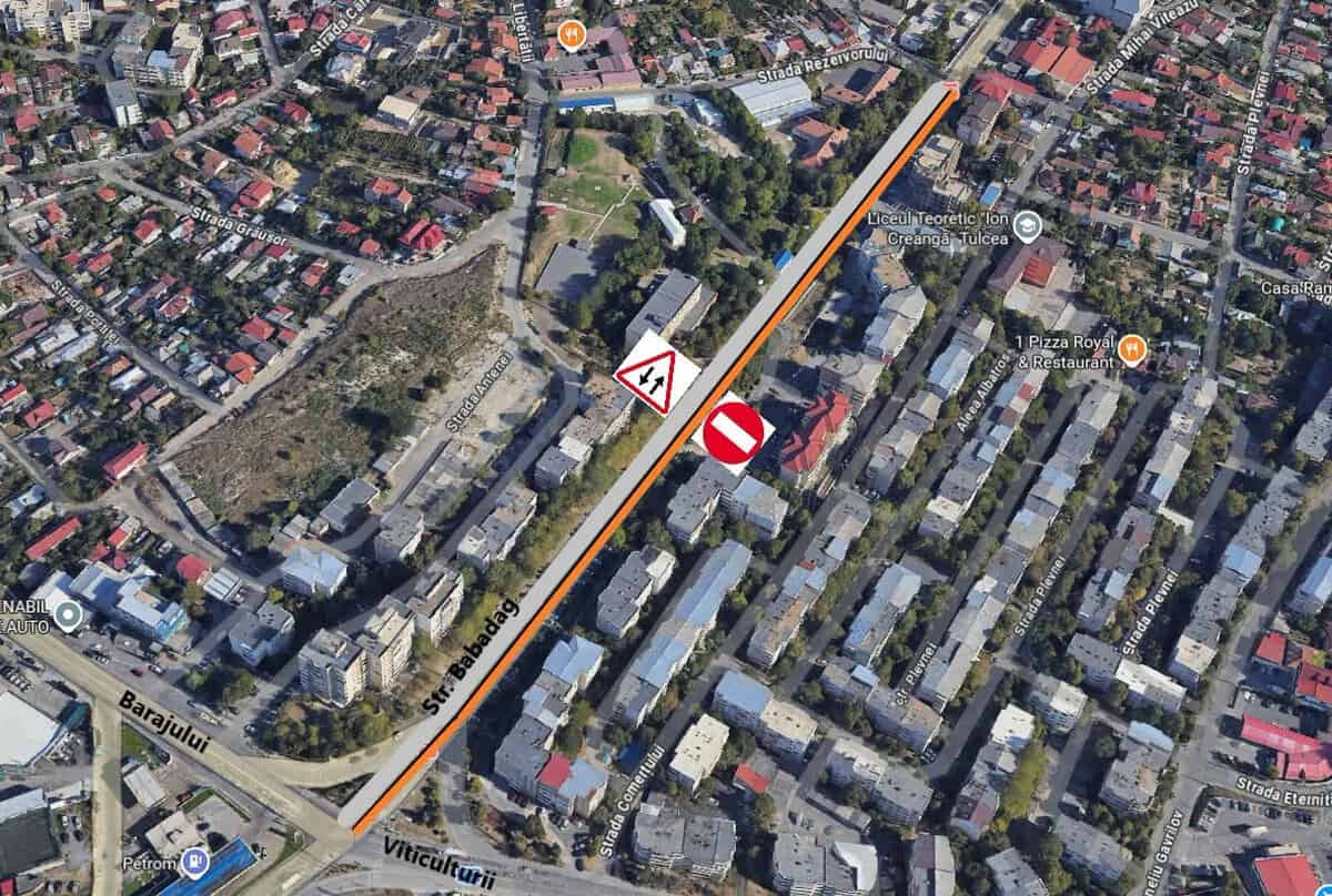 Încep asfaltările pe strada Babadag din Tulcea. Parcările, anulate temporar