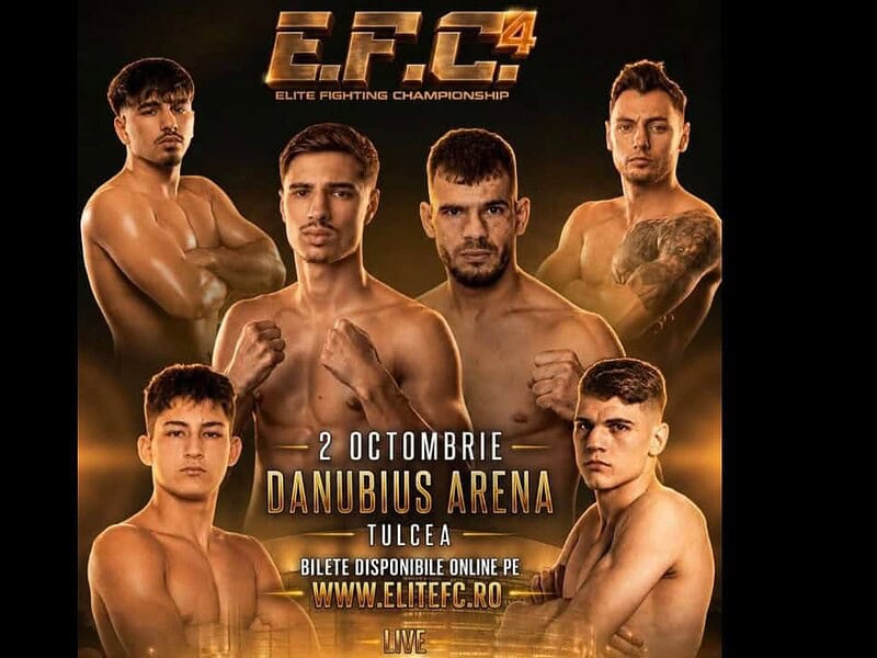 Noaptea Campionilor vine la Tulcea. Prima centură E.F.C., pusă în joc la Danubius Arena