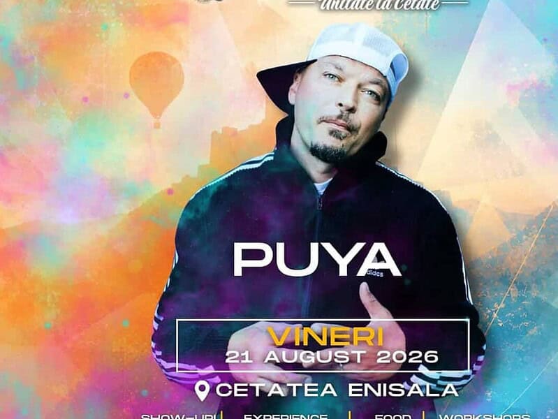Puya va concerta la Festivalul Enisala în Cetatea Enisala, pe 21 august, cu acces gratuit