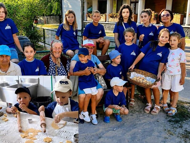 Copiii din Sfântu Gheorghe au copt biscuiți și i-au împărțit turiștilor din Deltă