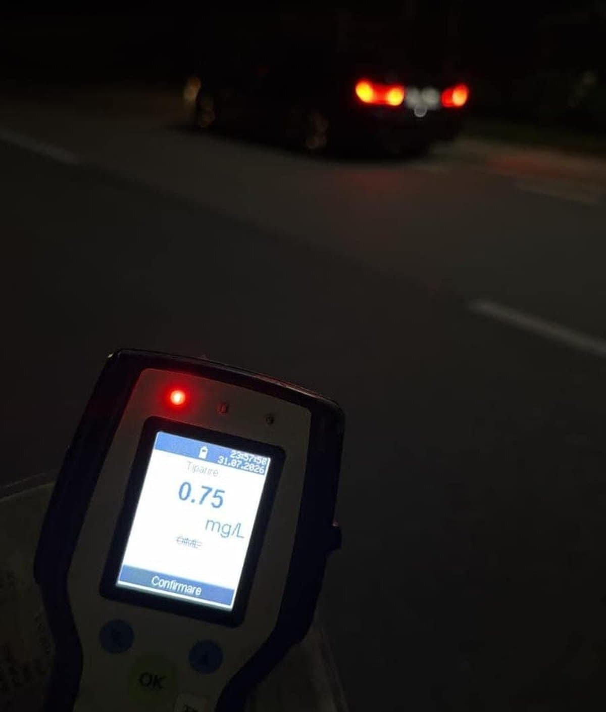 Bărbat cercetat pentru conducerea unui vehicul sub influența alcoolului