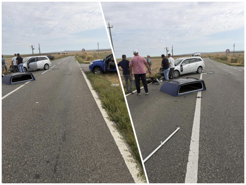 Accident pe Cataloi–Nalbant: mașină a Armatei, izbită din spate de un Opel