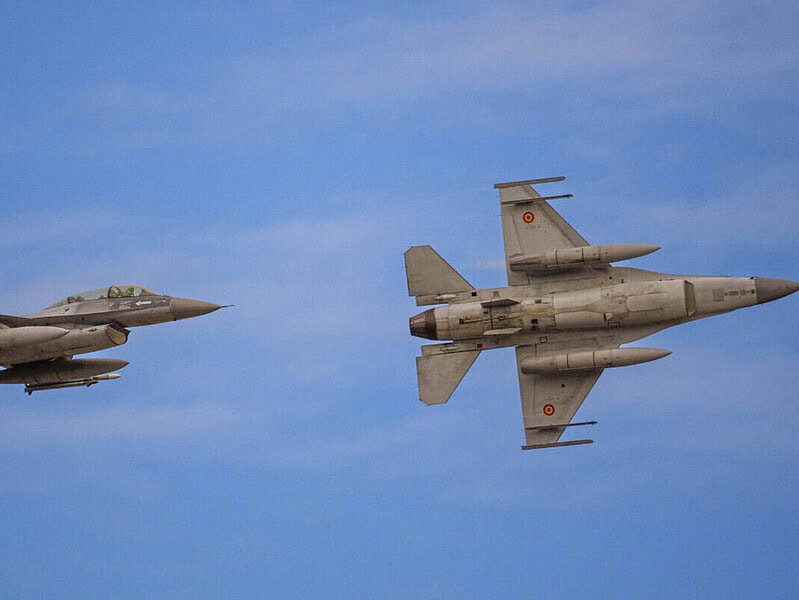 Dronă doborâtă la 24 km nord de Galați de un avion F-18 spaniol