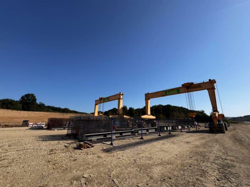 A început producția grinzilor pentru autostrada Margina-Holdea