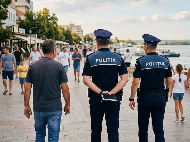 Acțiune a polițiștilor în Tulcea. Amenzi de 3.000 de lei pentru încălcarea liniștii publice