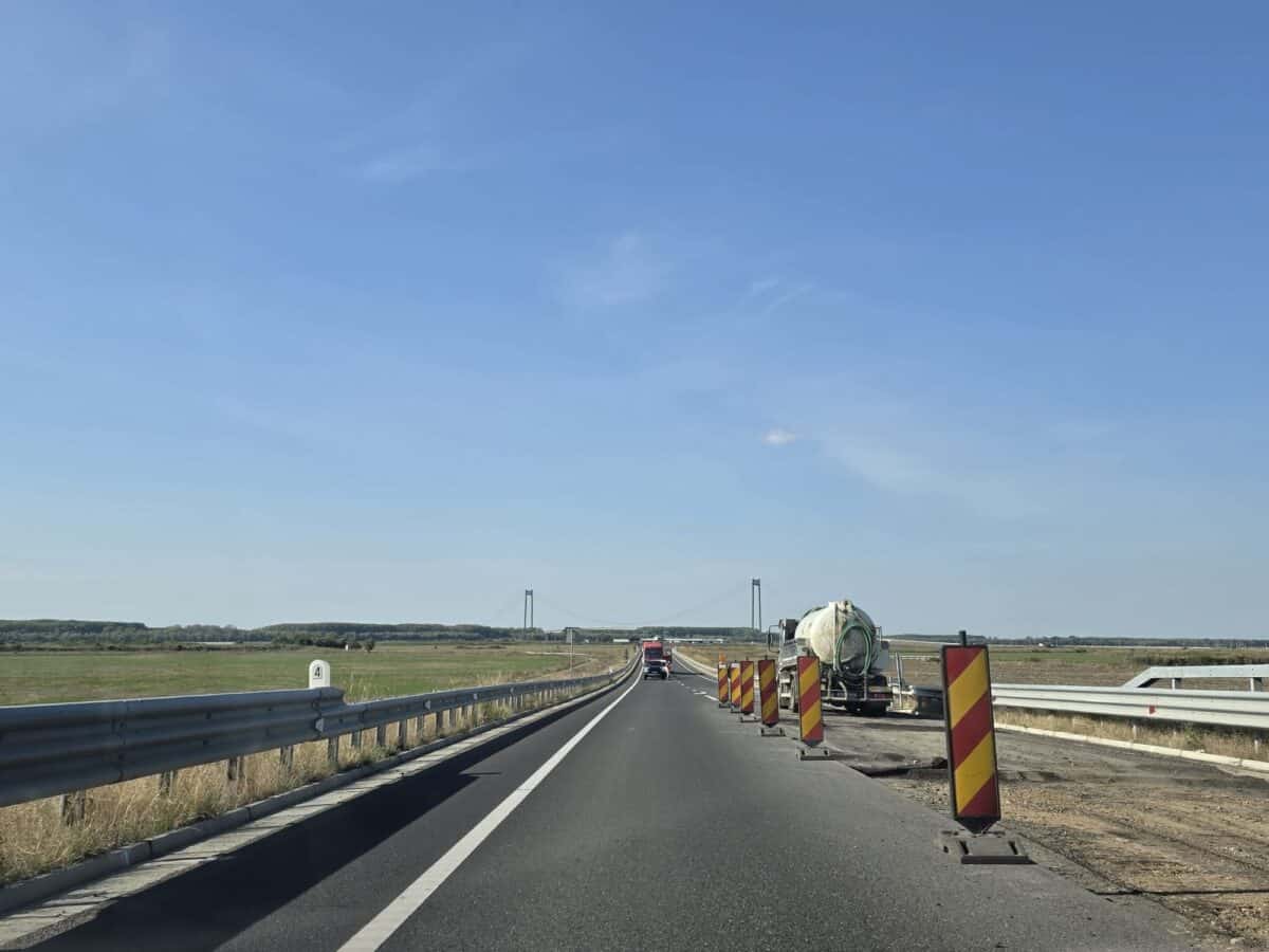 Podul Brăila–Tulcea, tot cu restricții după două săptămâni de lucrări