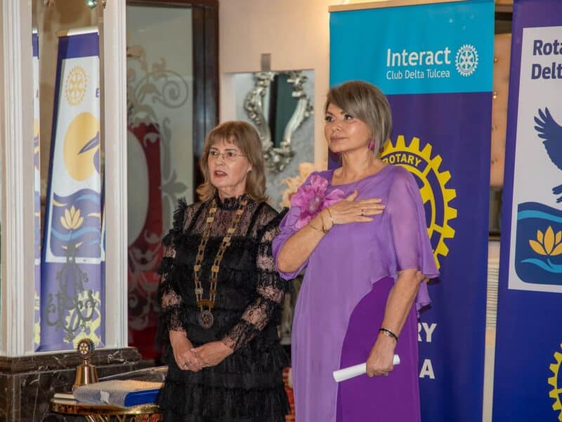 Andaluzia Luca predă ștafeta la Rotary Delta Tulcea. Cine este noua președintă