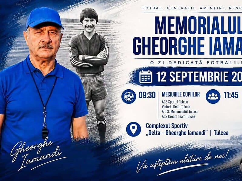 Gheorghe Iamandi, omagiat la Tulcea. Memorial cu juniori și foști fotbaliști