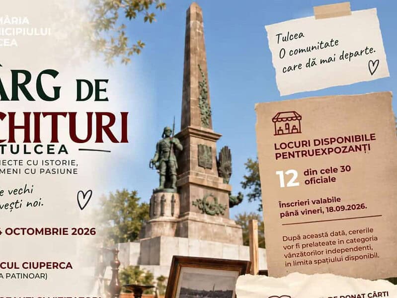 Ultimele locuri la primul Târg de Vechituri din Tulcea. Primăria pregătește și o surpriză pentru copii