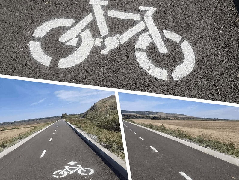 Isaccea se urcă pe biciclete. Plimbare în aer liber pe pista din Suhat