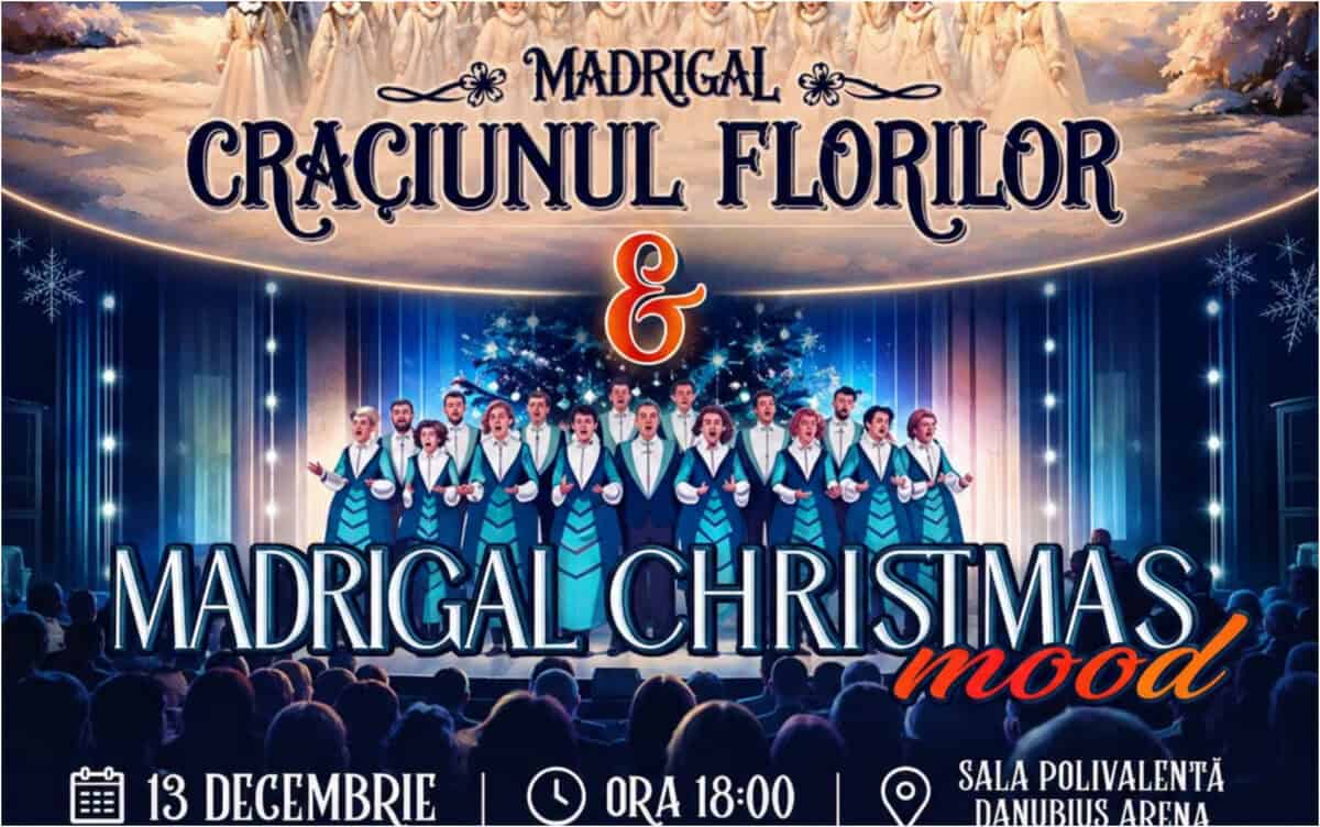 Madrigal umple Danubius Arena de colinde. Concert special de Crăciun la Tulcea