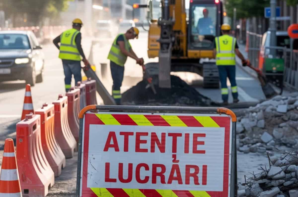 Lucrări pe strada Energiei din Tulcea. Cinci trasee de autobuz pot fi deviate și pot apărea întârzieri