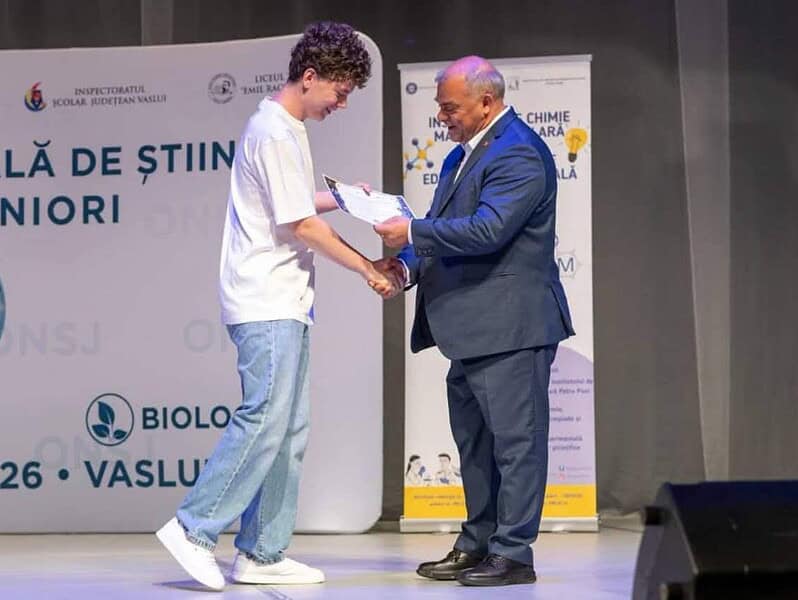 Performanță uriașă pentru un elev din Tulcea. David a luat Premiul I și intră în lotul României