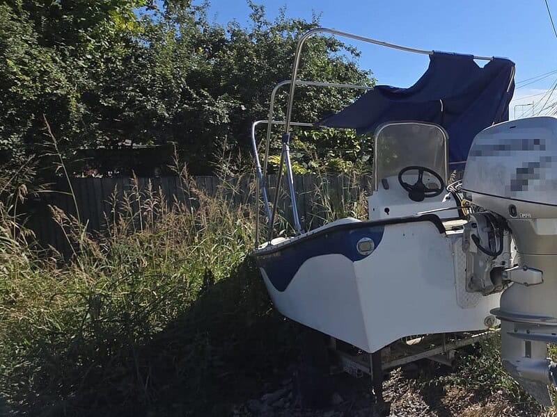 Motor de barcă de 20.000 de lei, căutat în Suedia, găsit la Tulcea. Cum au dat polițiștii de el / foto