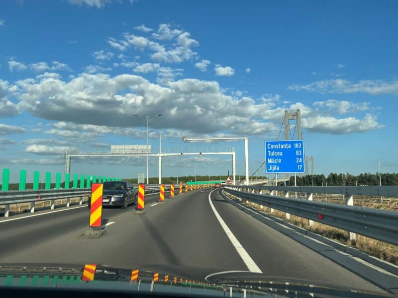 Iar șantier la Podul Brăila–Tulcea: două săptămâni cu trafic pe un singur sens